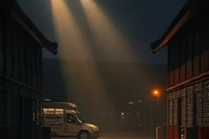 雨夜码头与一封泛黄信件的封面插画